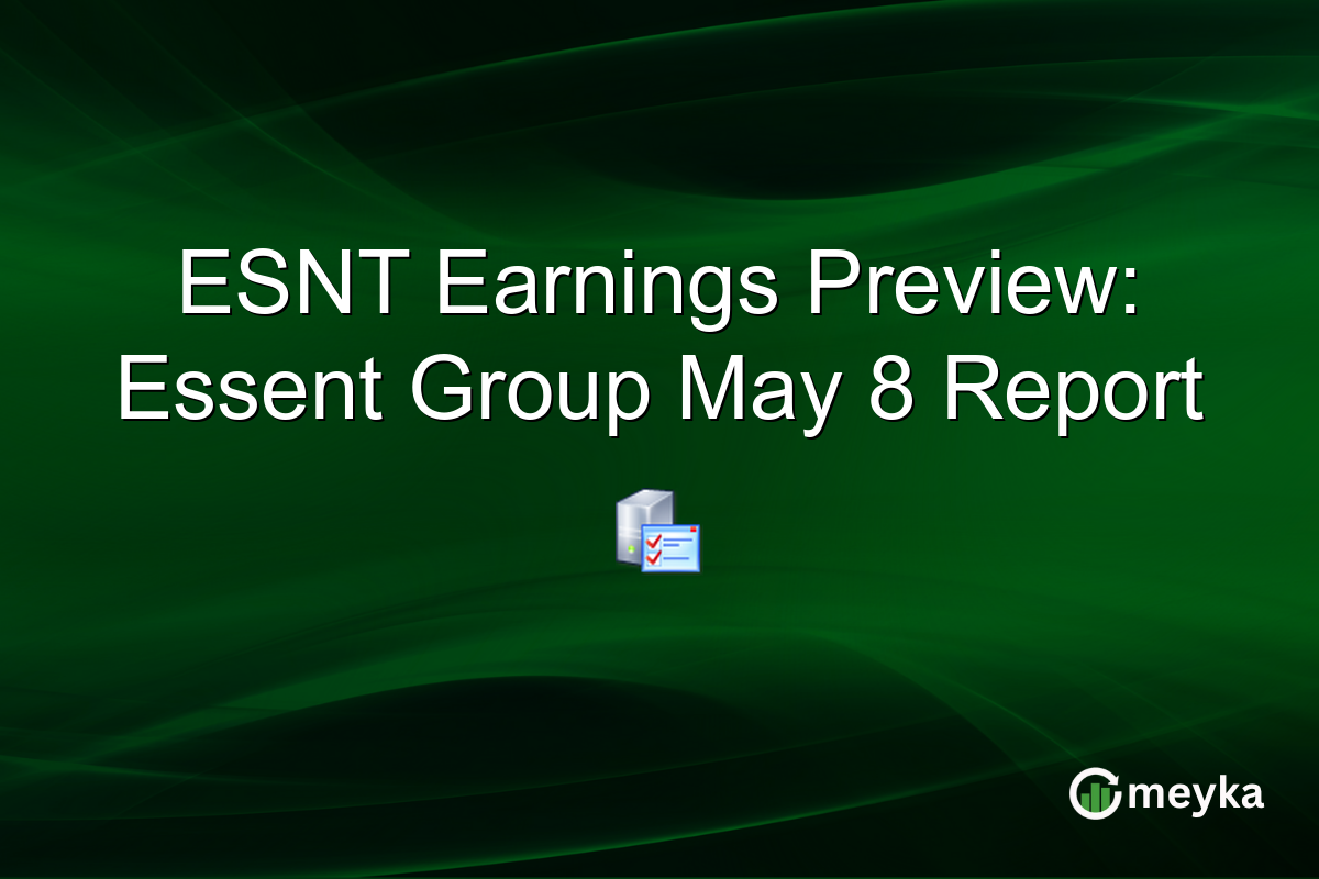 ESNT Earnings Preview: Essent Group May 8 Report