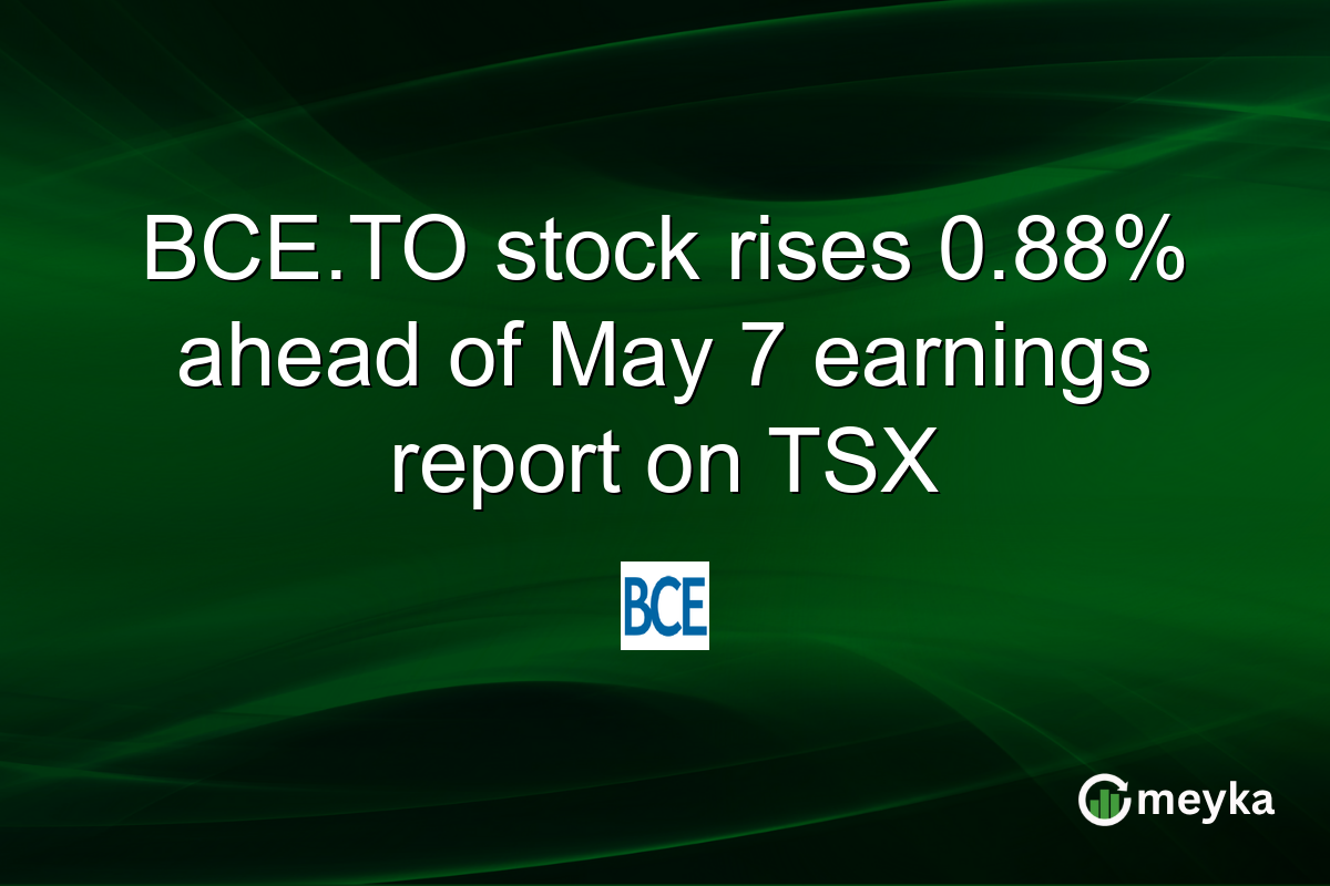 BCE.TO stock rises 0.88% ahead of May 7 earnings report on TSX