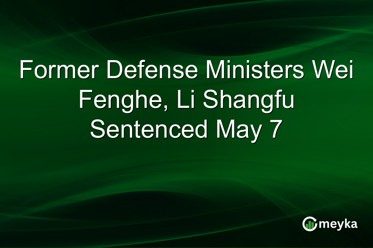Former Defense Ministers Wei Fenghe, Li Shangfu Sentenced May 7