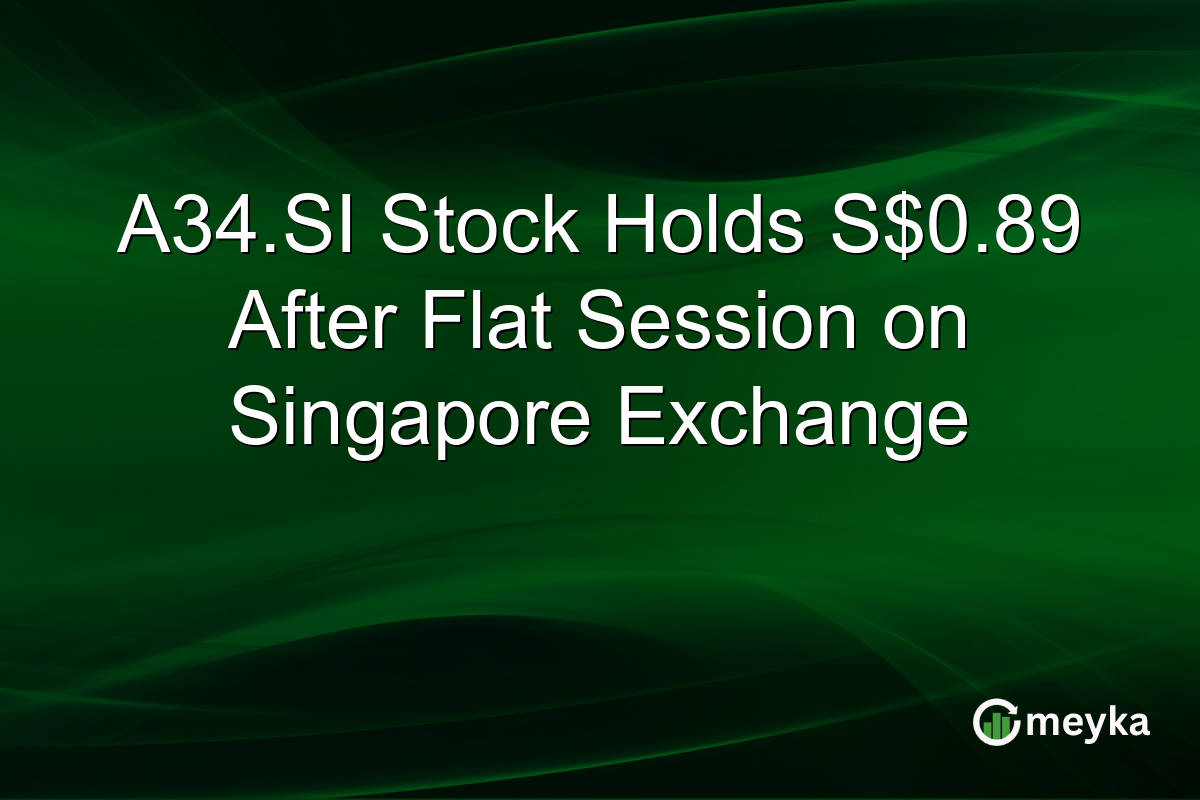 A34.SI Stock Holds S$0.89 After Flat Session on Singapore Exchange