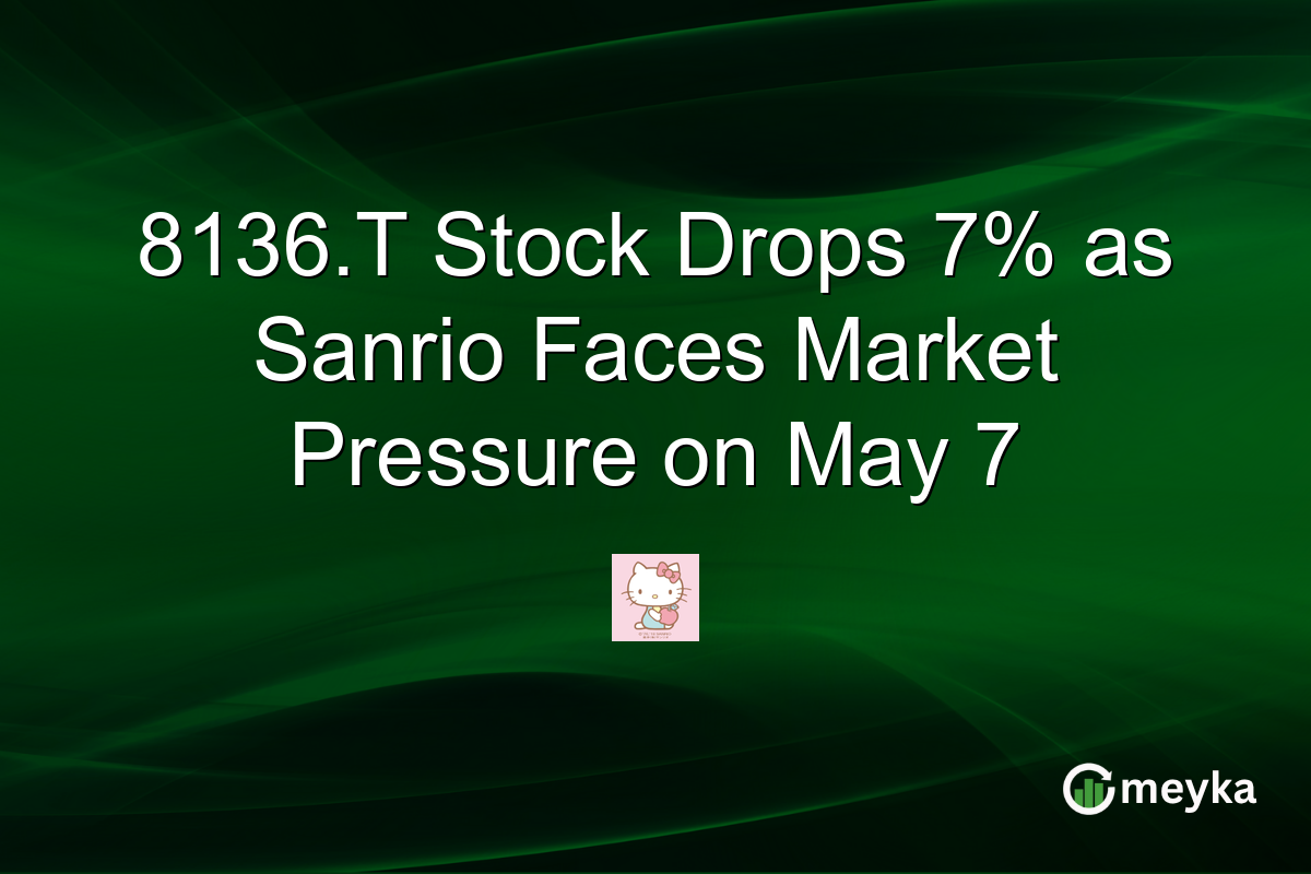 8136.T Stock Drops 7% as Sanrio Faces Market Pressure on May 7