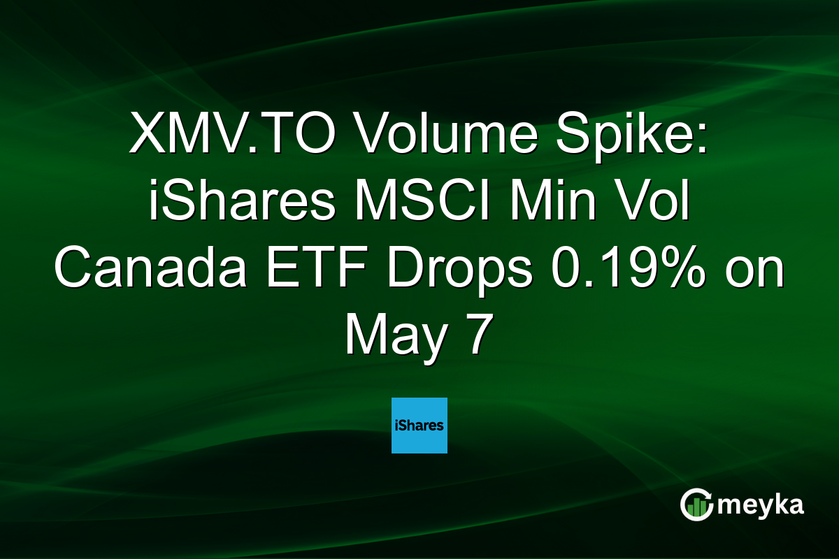 XMV.TO Volume Spike: iShares MSCI Min Vol Canada ETF Drops 0.19% on May 7
