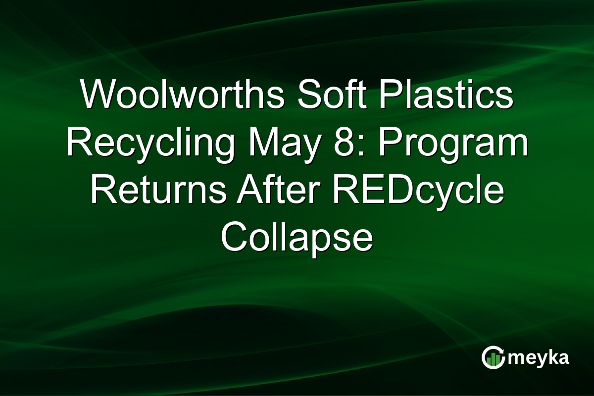 Woolworths Soft Plastics Recycling May 8: Program Returns After REDcycle Collapse