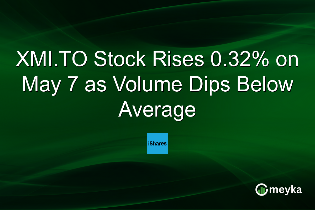 XMI.TO Stock Rises 0.32% on May 7 as Volume Dips Below Average