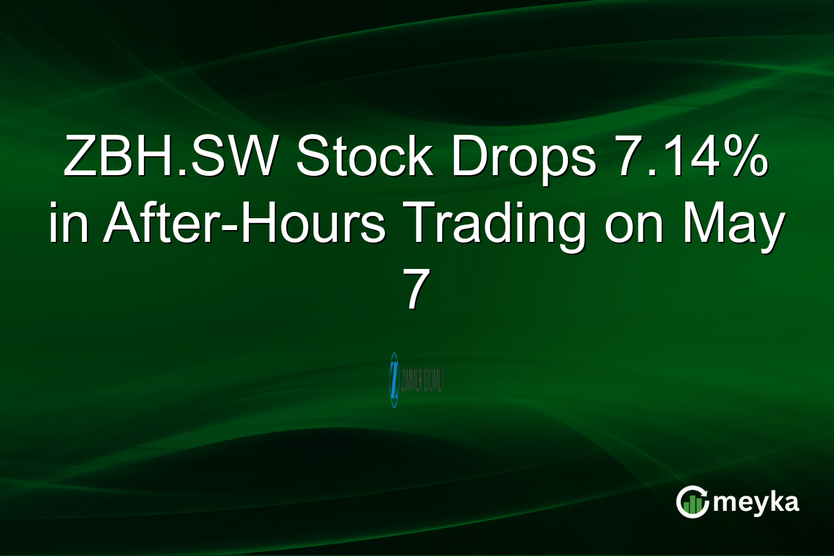 ZBH.SW Stock Drops 7.14% in After-Hours Trading on May 7