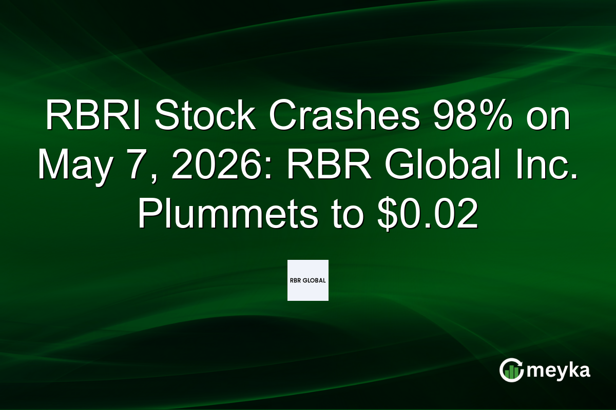RBRI Stock Crashes 98% on May 7, 2026: RBR Global Inc. Plummets to $0.02