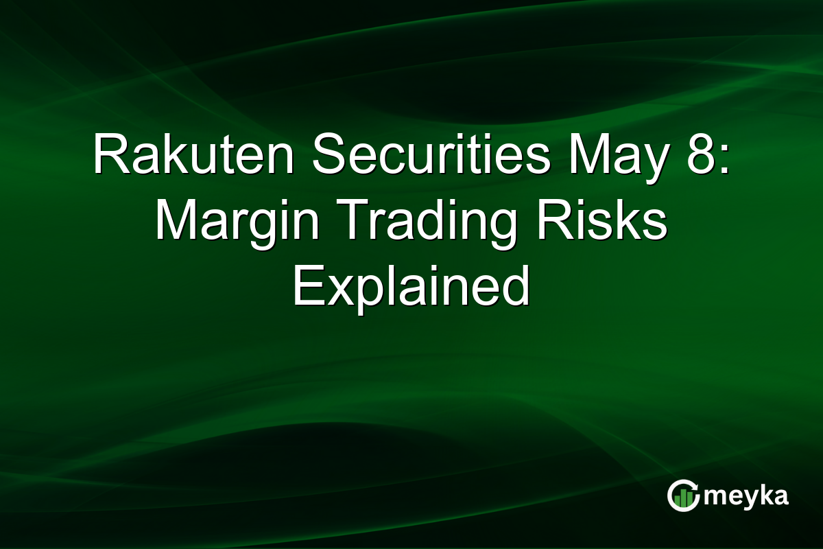 Rakuten Securities May 8: Margin Trading Risks Explained