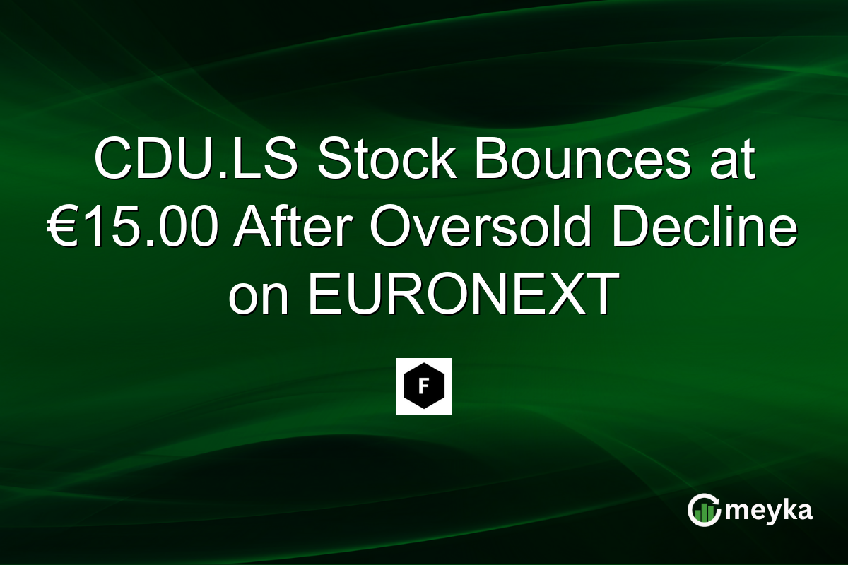 CDU.LS Stock Bounces at €15.00 After Oversold Decline on EURONEXT