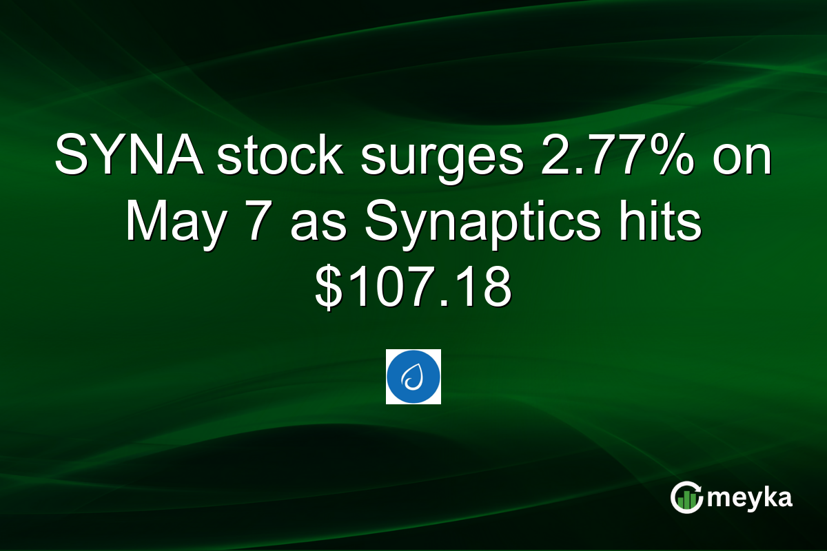 SYNA stock surges 2.77% on May 7 as Synaptics hits $107.18