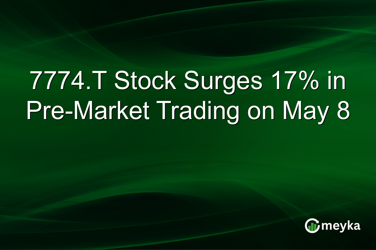 7774.T Stock Surges 17% in Pre-Market Trading on May 8