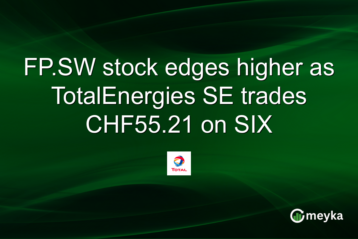 FP.SW stock edges higher as TotalEnergies SE trades CHF55.21 on SIX