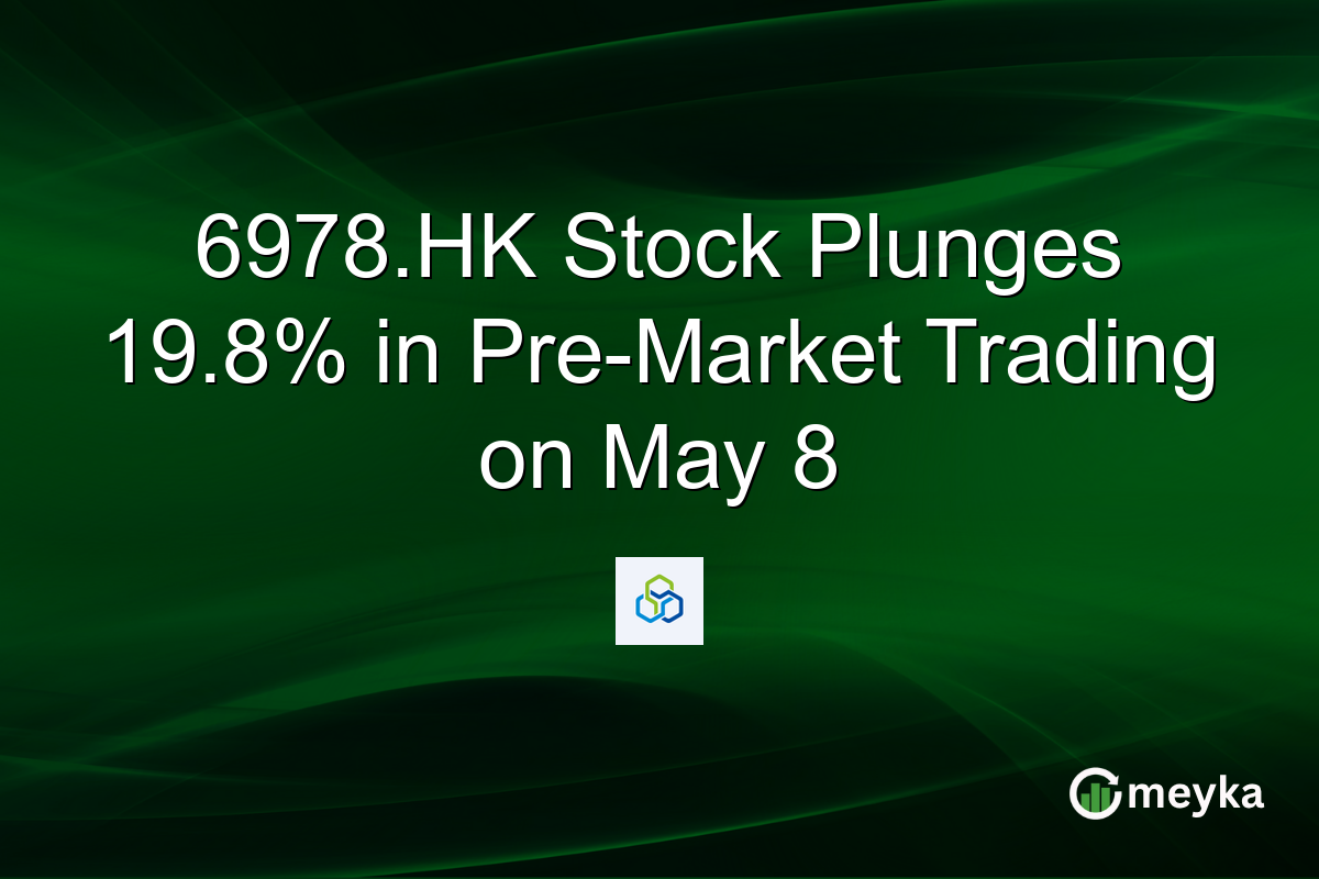 6978.HK Stock Plunges 19.8% in Pre-Market Trading on May 8