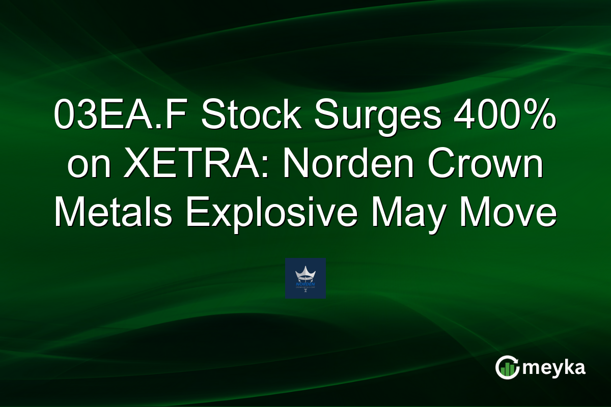 03EA.F Stock Surges 400% on XETRA: Norden Crown Metals Explosive May Move