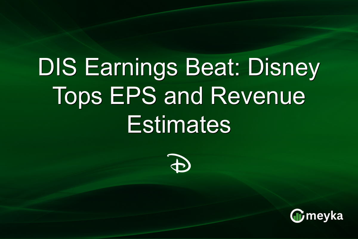 DIS Earnings Beat: Disney Tops EPS and Revenue Estimates