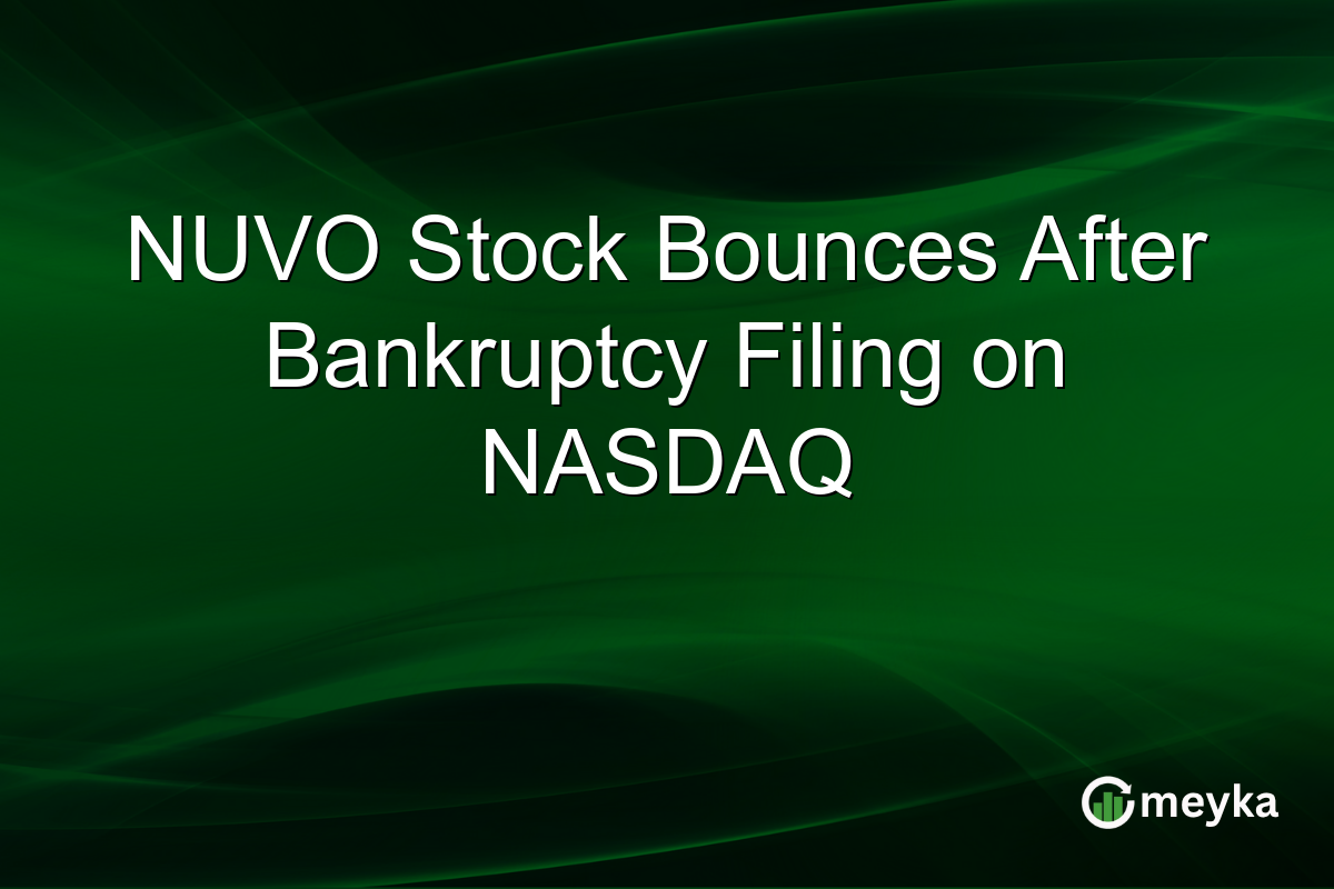 NUVO Stock Bounces After Bankruptcy Filing on NASDAQ