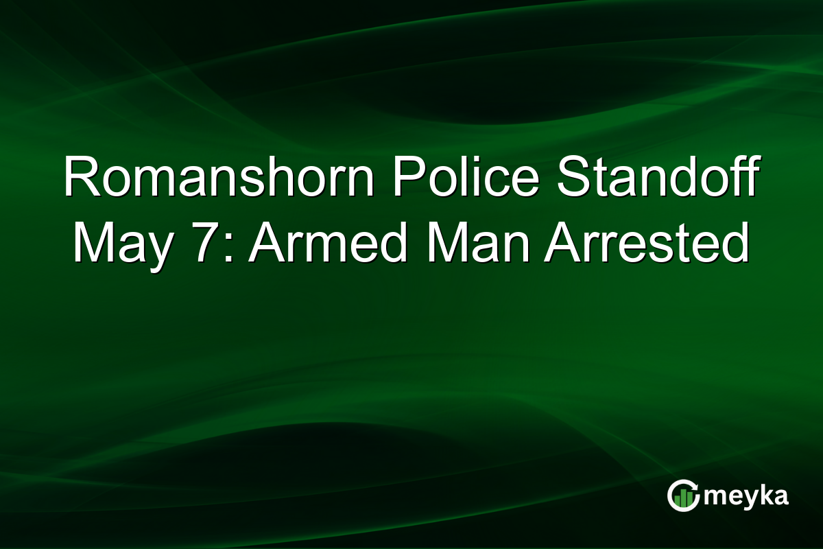 Romanshorn Police Standoff May 7: Armed Man Arrested