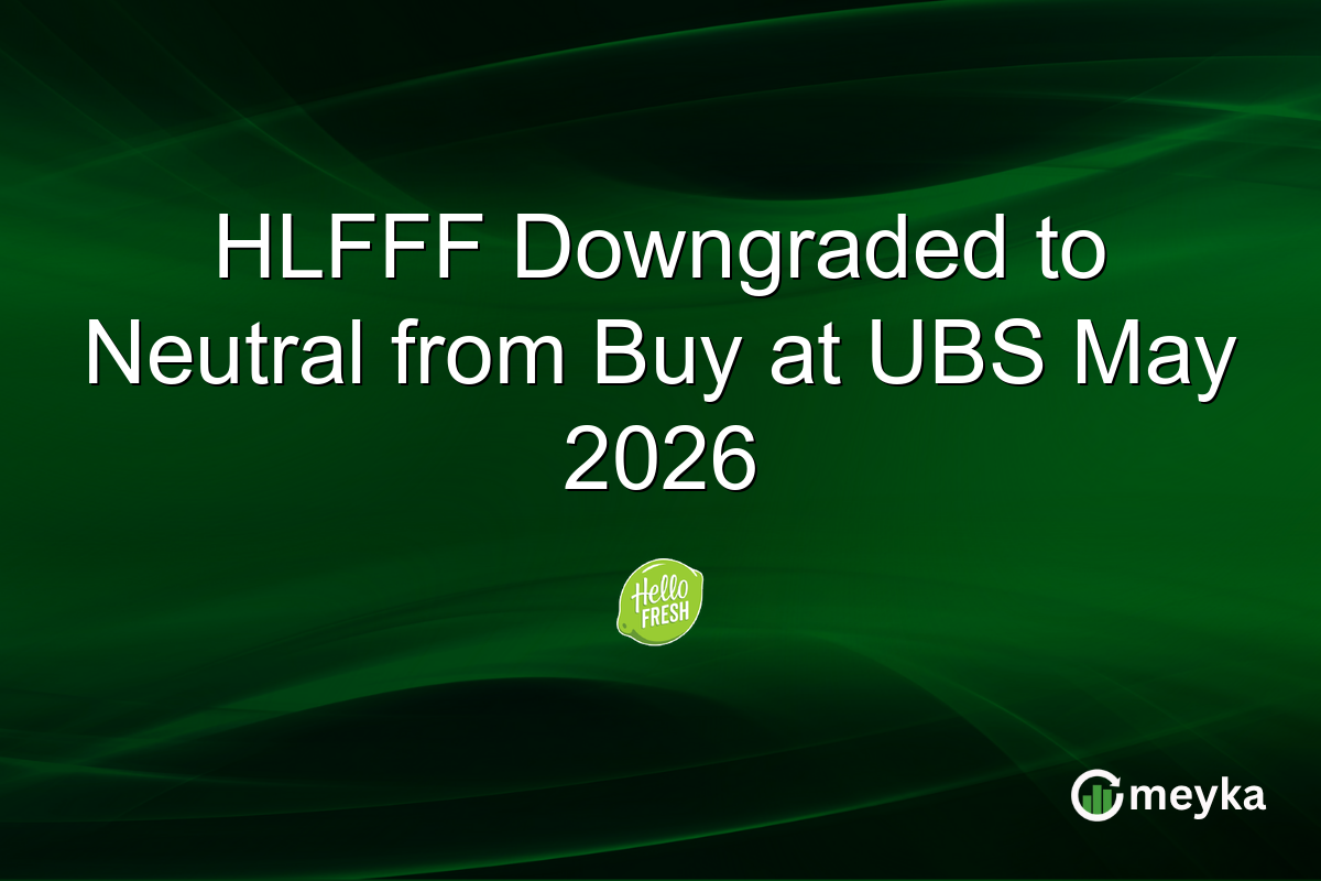 HLFFF Downgraded to Neutral from Buy at UBS May 2026