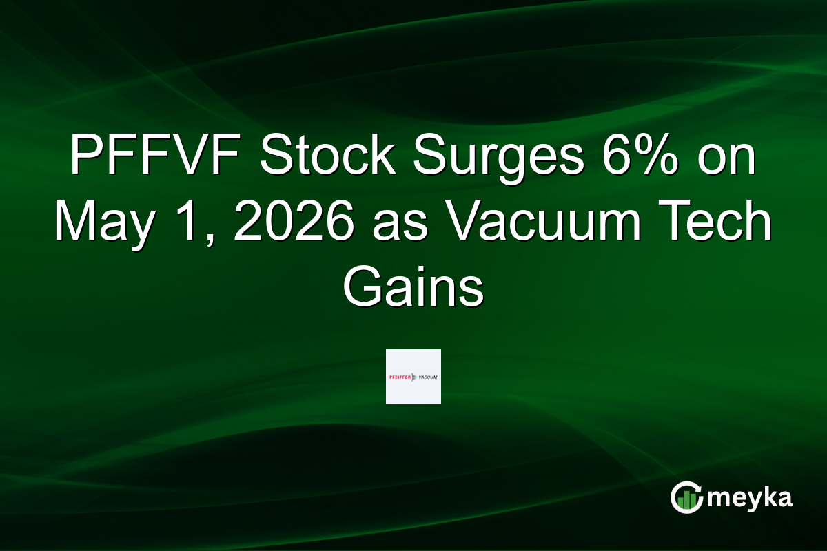 PFFVF Stock Surges 6% on May 1, 2026 as Vacuum Tech Gains