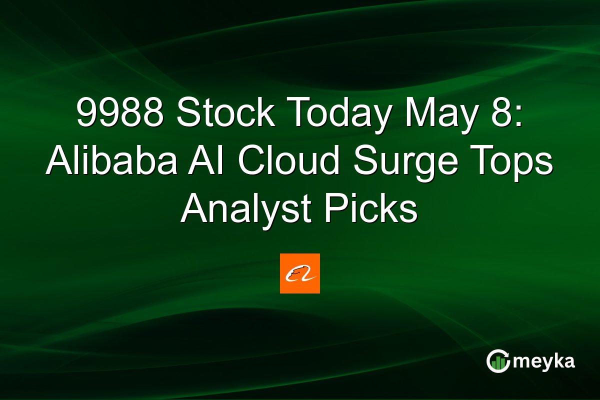 9988 Stock Today May 8: Alibaba AI Cloud Surge Tops Analyst Picks