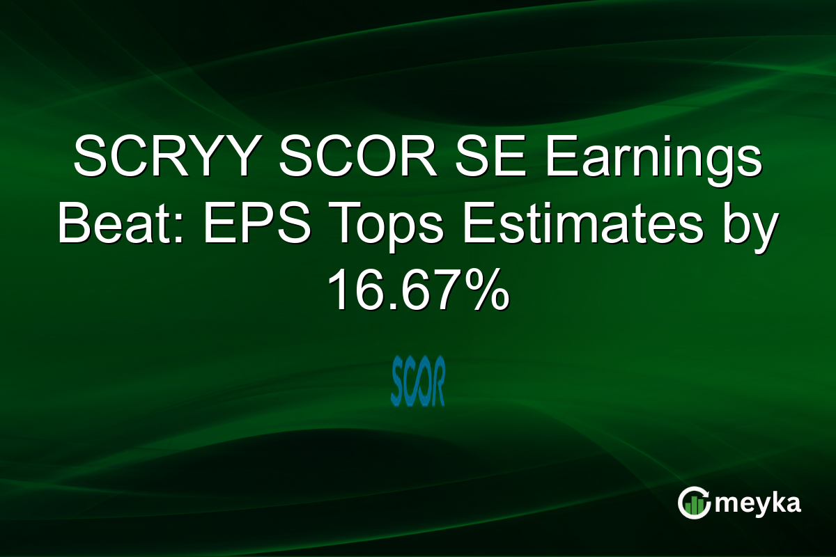 SCRYY SCOR SE Earnings Beat: EPS Tops Estimates by 16.67%