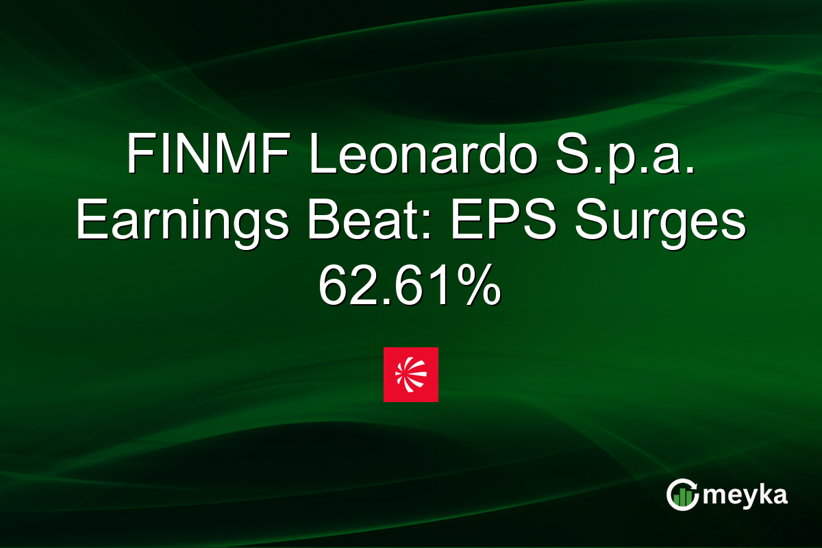 FINMF Leonardo S.p.a. Earnings Beat: EPS Surges 62.61%