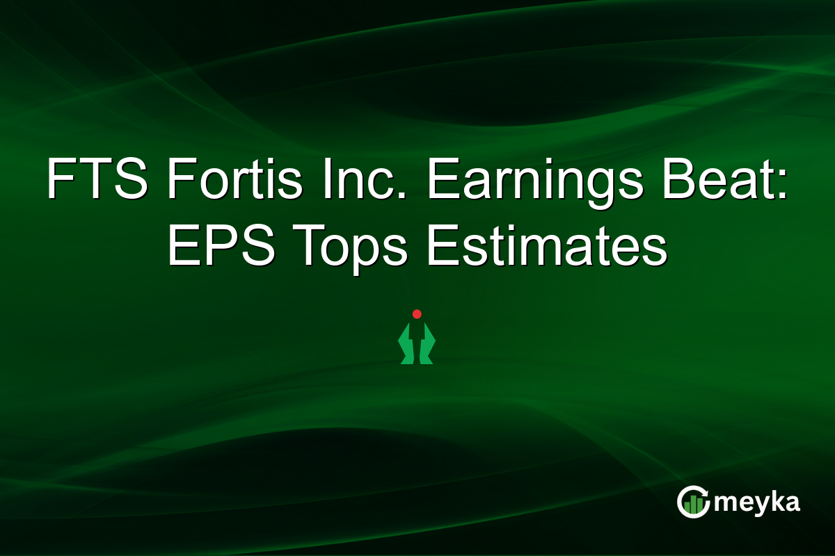 FTS Fortis Inc. Earnings Beat: EPS Tops Estimates