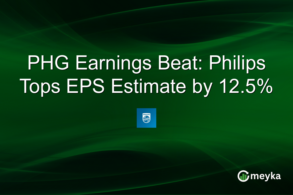 PHG Earnings Beat: Philips Tops EPS Estimate by 12.5%