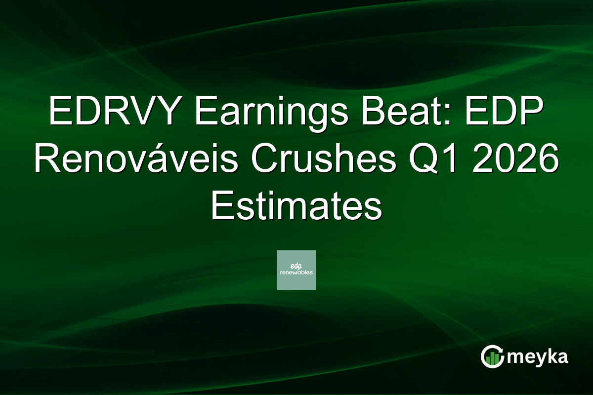 EDRVY Earnings Beat: EDP Renováveis Crushes Q1 2026 Estimates