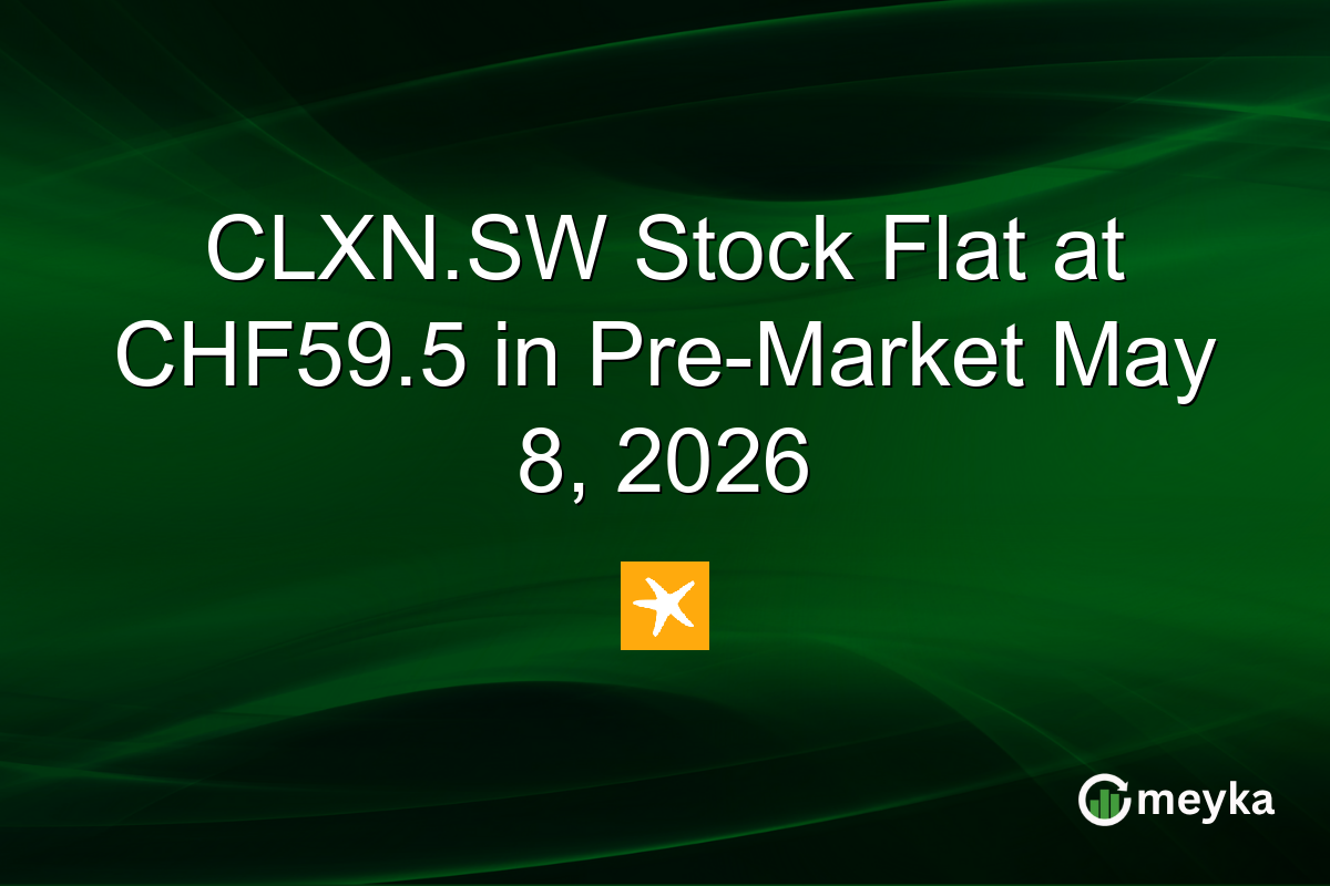 CLXN.SW Stock Flat at CHF59.5 in Pre-Market May 8, 2026
