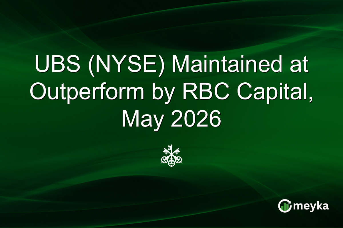 UBS (NYSE) Maintained at Outperform by RBC Capital, May 2026