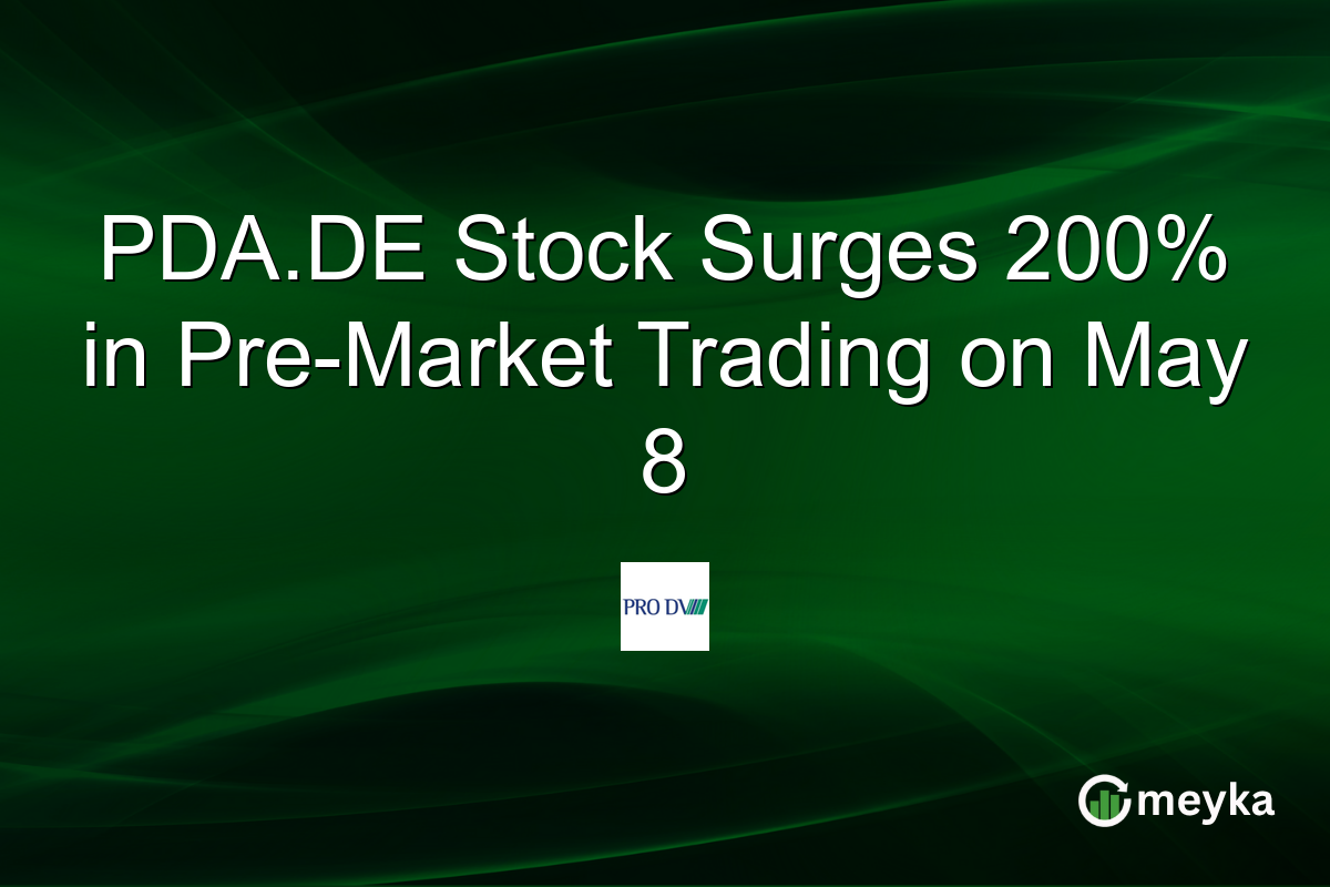 PDA.DE Stock Surges 200% in Pre-Market Trading on May 8