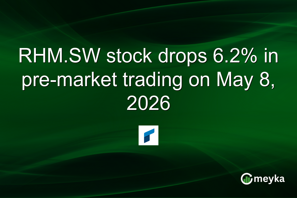 RHM.SW stock drops 6.2% in pre-market trading on May 8, 2026
