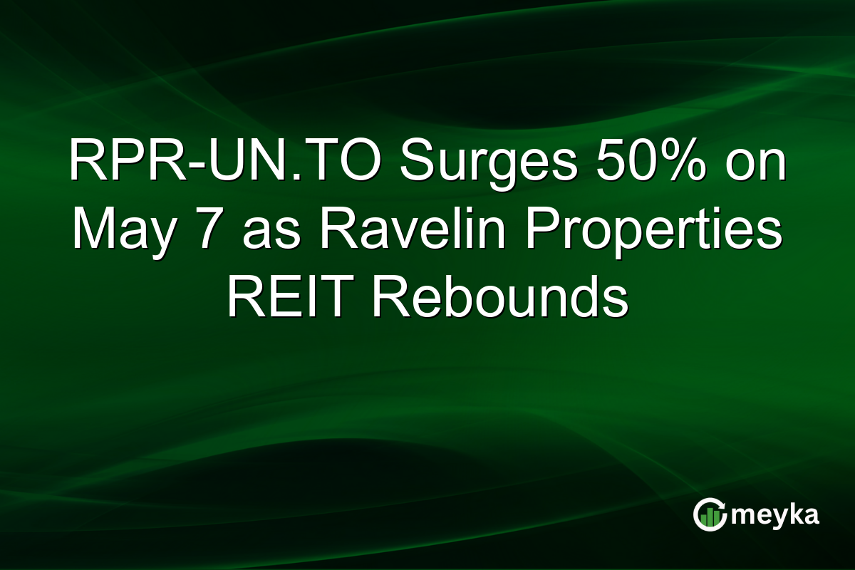 RPR-UN.TO Surges 50% on May 7 as Ravelin Properties REIT Rebounds