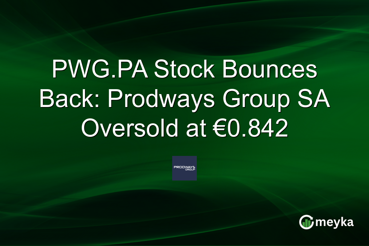 PWG.PA Stock Bounces Back: Prodways Group SA Oversold at €0.842
