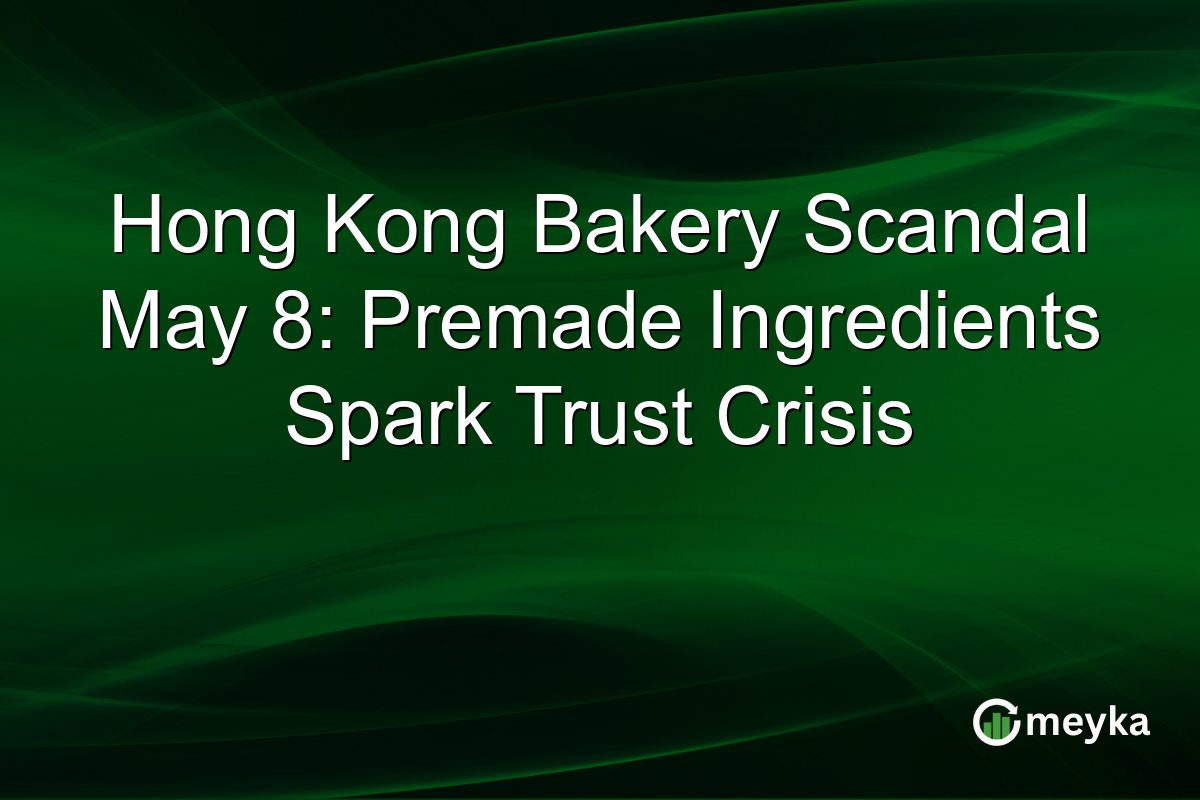 Hong Kong Bakery Scandal May 8: Premade Ingredients Spark Trust Crisis