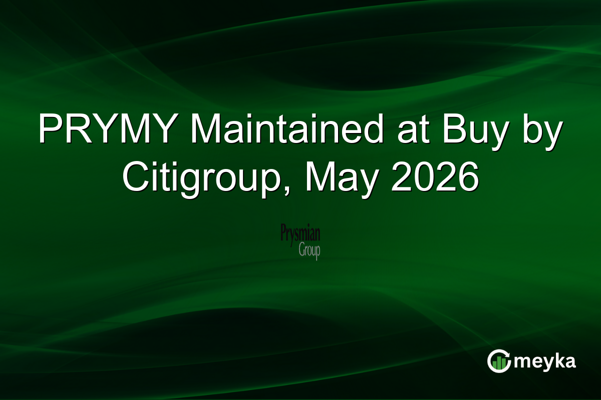 PRYMY Maintained at Buy by Citigroup, May 2026