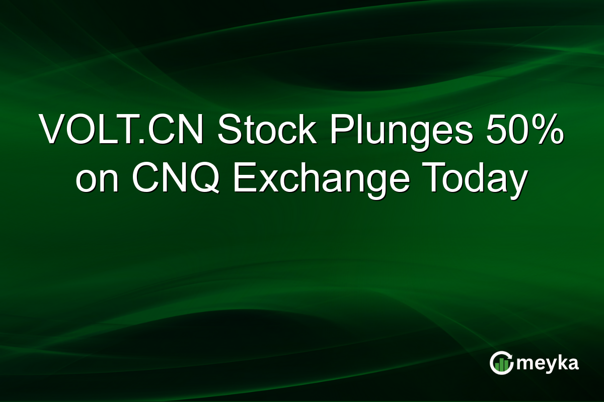 VOLT.CN Stock Plunges 50% on CNQ Exchange Today
