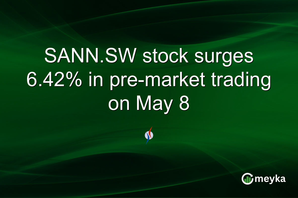 SANN.SW stock surges 6.42% in pre-market trading on May 8