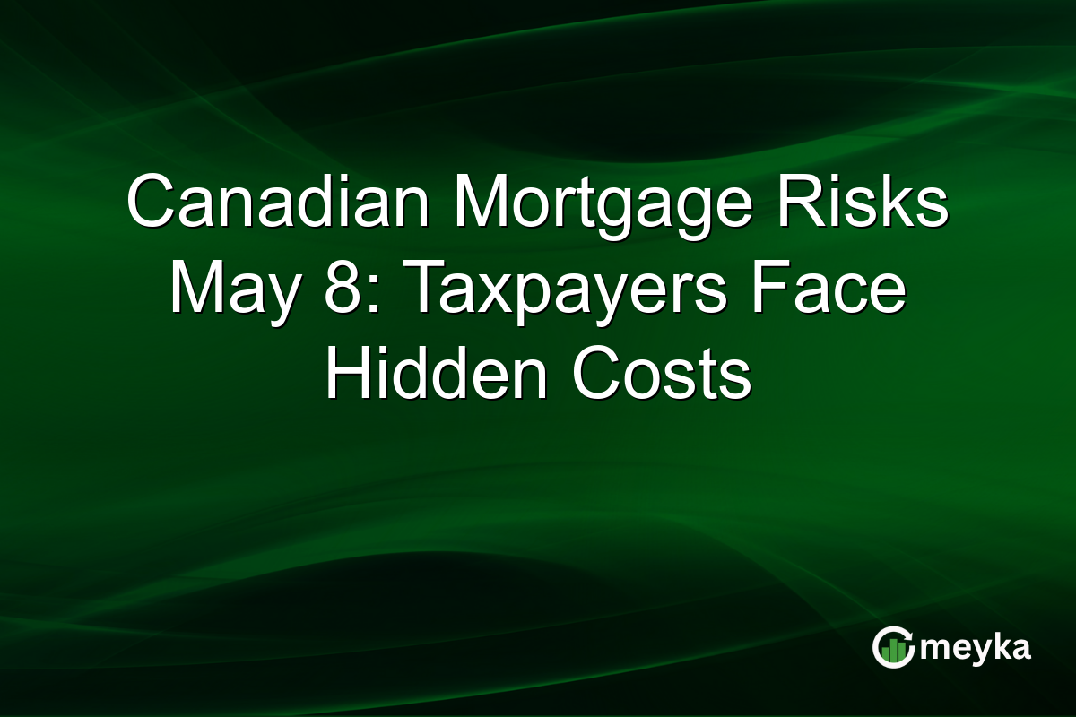 Canadian Mortgage Risks May 8: Taxpayers Face Hidden Costs