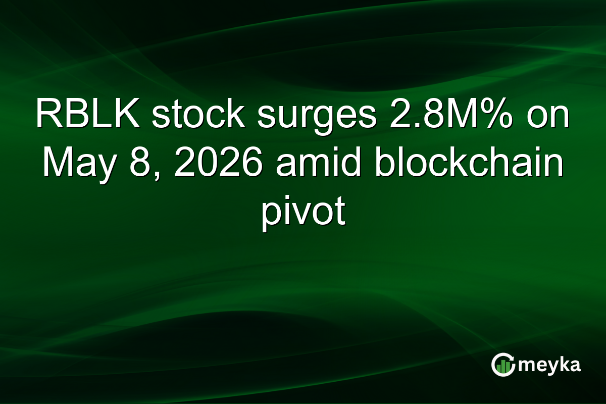 RBLK stock surges 2.8M% on May 8, 2026 amid blockchain pivot
