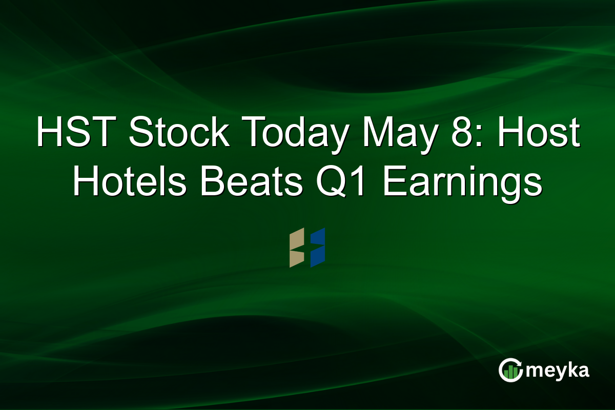 HST Stock Today May 8: Host Hotels Beats Q1 Earnings