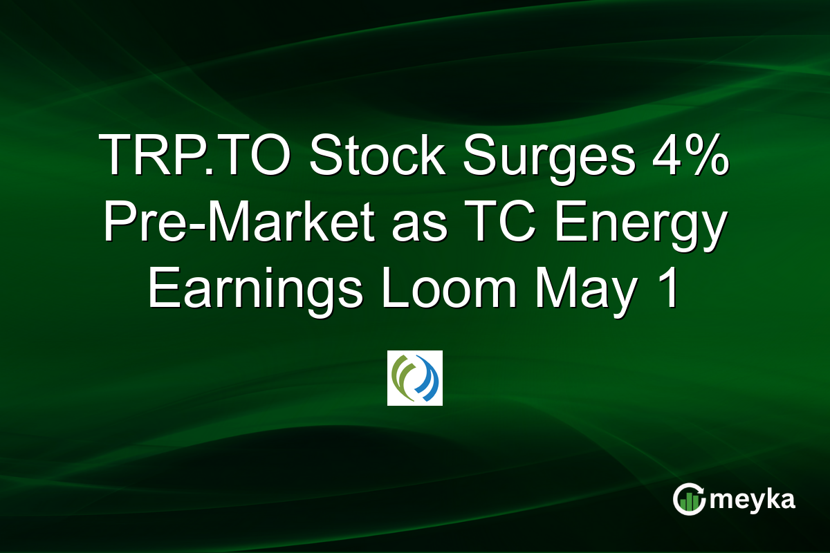 TRP.TO Stock Surges 4% Pre-Market as TC Energy Earnings Loom May 1