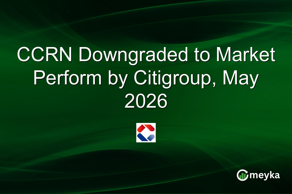 CCRN Downgraded to Market Perform by Citigroup, May 2026