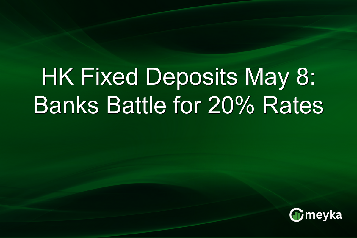 HK Fixed Deposits May 8: Banks Battle for 20% Rates
