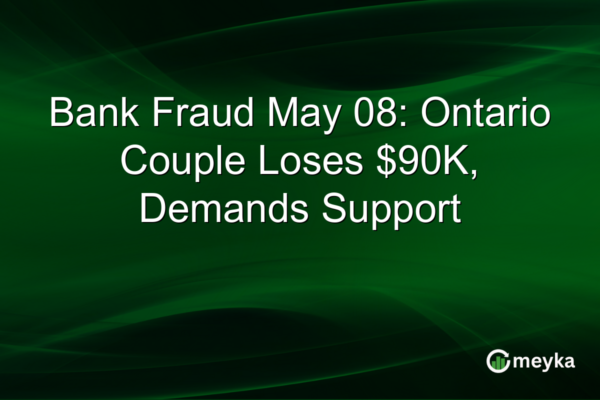 Bank Fraud May 08: Ontario Couple Loses $90K, Demands Support
