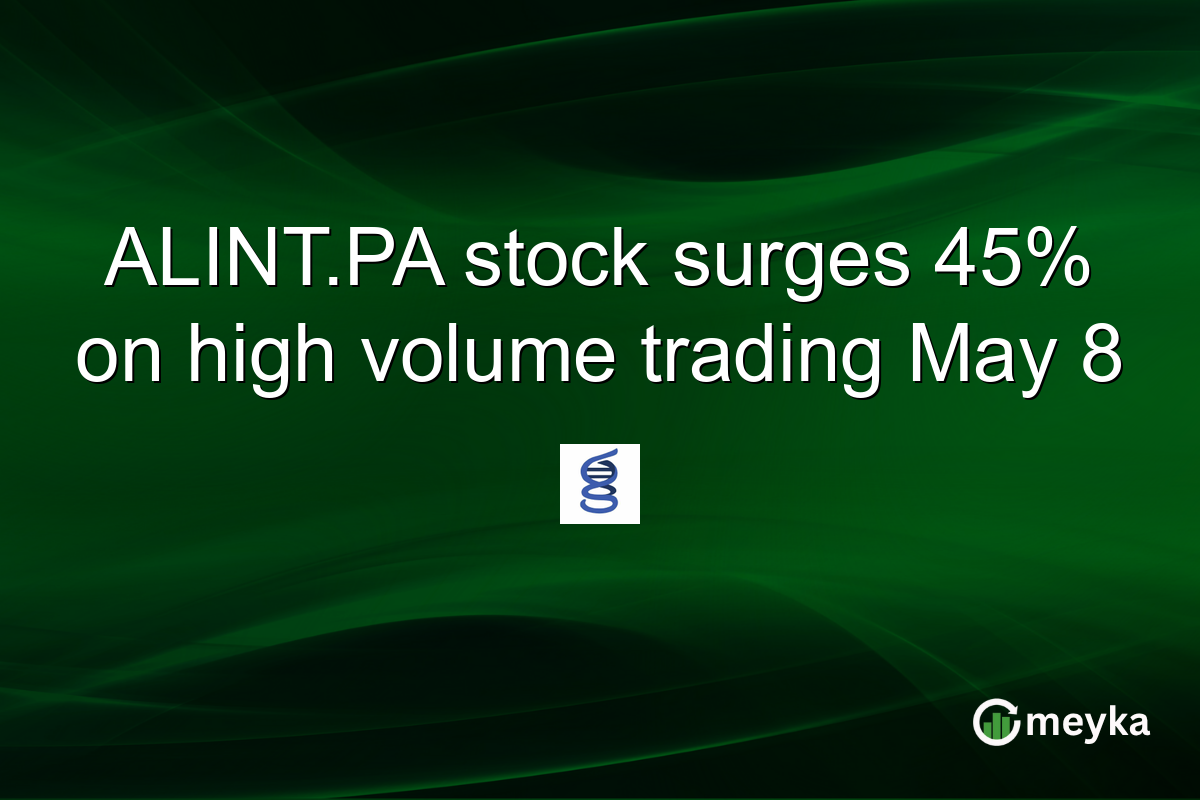 ALINT.PA stock surges 45% on high volume trading May 8