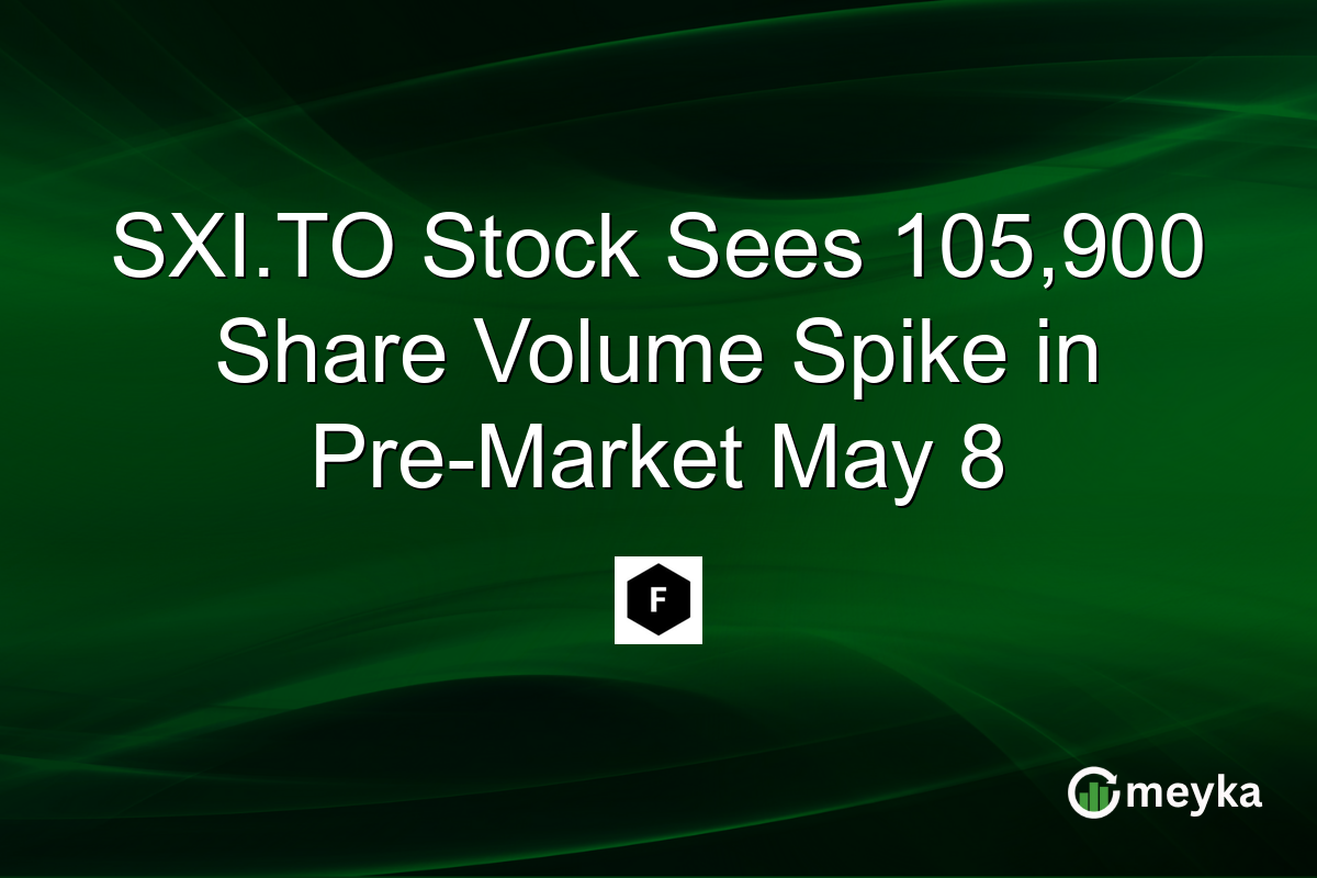 SXI.TO Stock Sees 105,900 Share Volume Spike in Pre-Market May 8