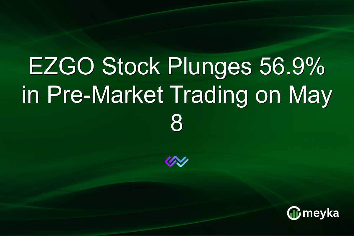 EZGO Stock Plunges 56.9% in Pre-Market Trading on May 8