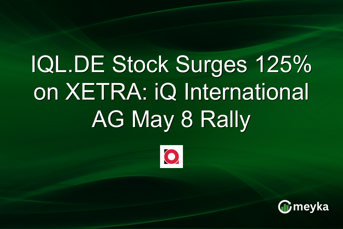 IQL.DE Stock Surges 125% on XETRA: iQ International AG May 8 Rally