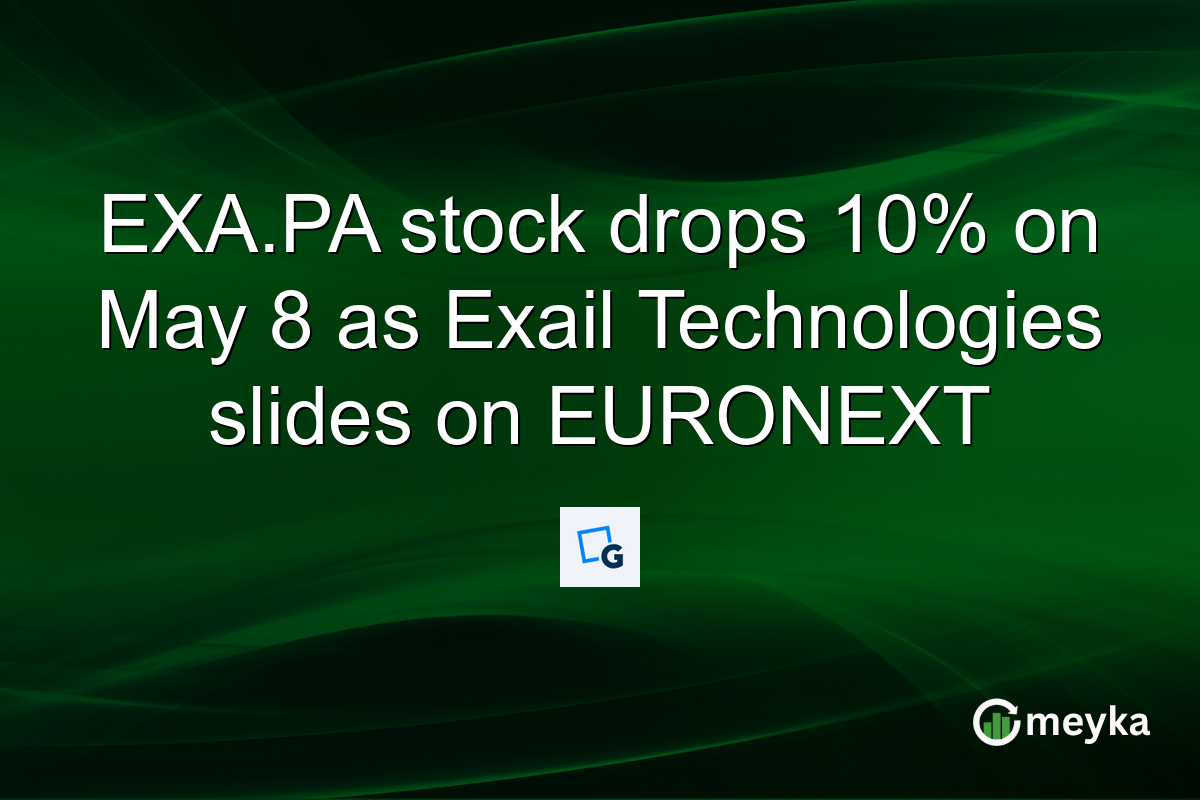 EXA.PA stock drops 10% on May 8 as Exail Technologies slides on EURONEXT